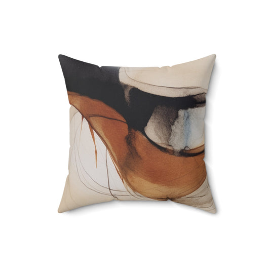 Contemporary Art Pillow - Has Matching Blanket - Style #2 - Minimalist Contemporary Decor - FlooredByArt