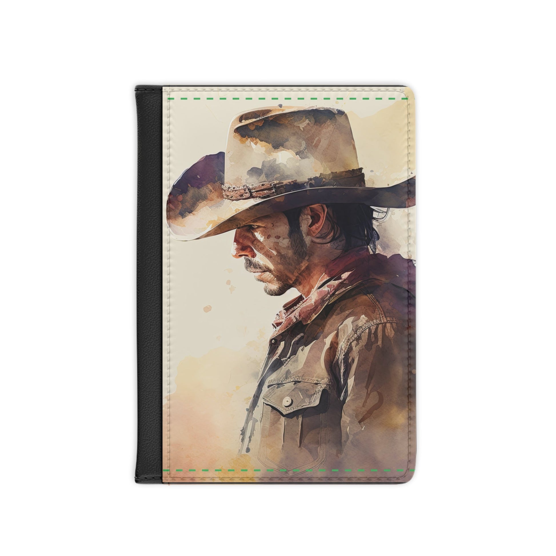 Cowboy Passport Cover Cowboy Design Traveler Travel ID Cover, Passport Protection - FlooredByArt