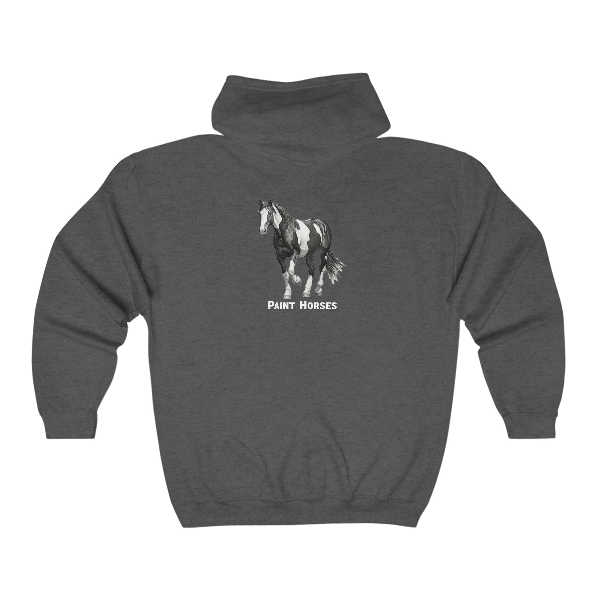 Customize Paint Horse Full Zip Jacket Sweatshirt, 2 Sides - FlooredByArt
