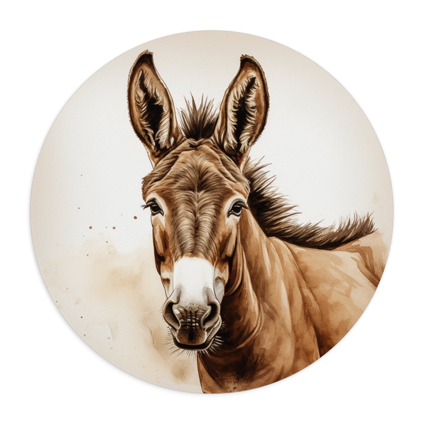 Cute Donkey Mouse Pad, Useful Personalized Donkey Lover Gift - FlooredByArt