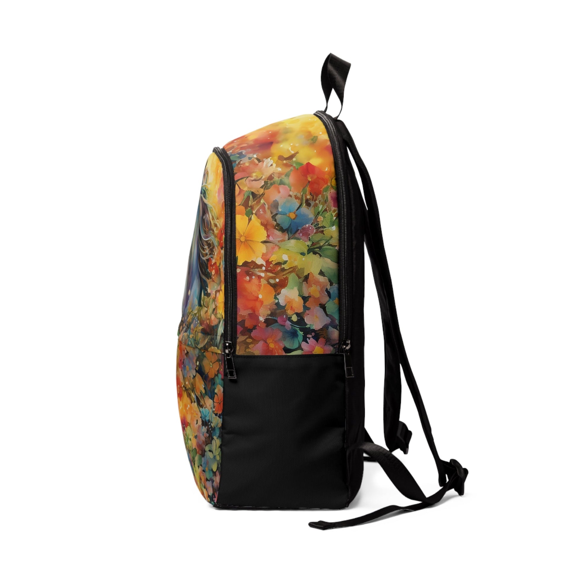Dream Horse Floral Backpack, Colorful Fashionable - FlooredByArt