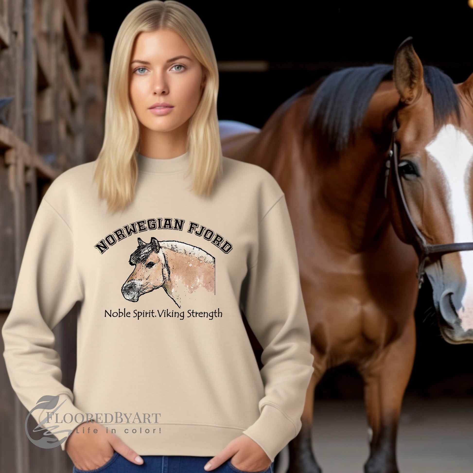 Fjord Horse Shirt, Norwegian Fjord Horse Sweatshirt, Horse Shirt - FlooredByArt