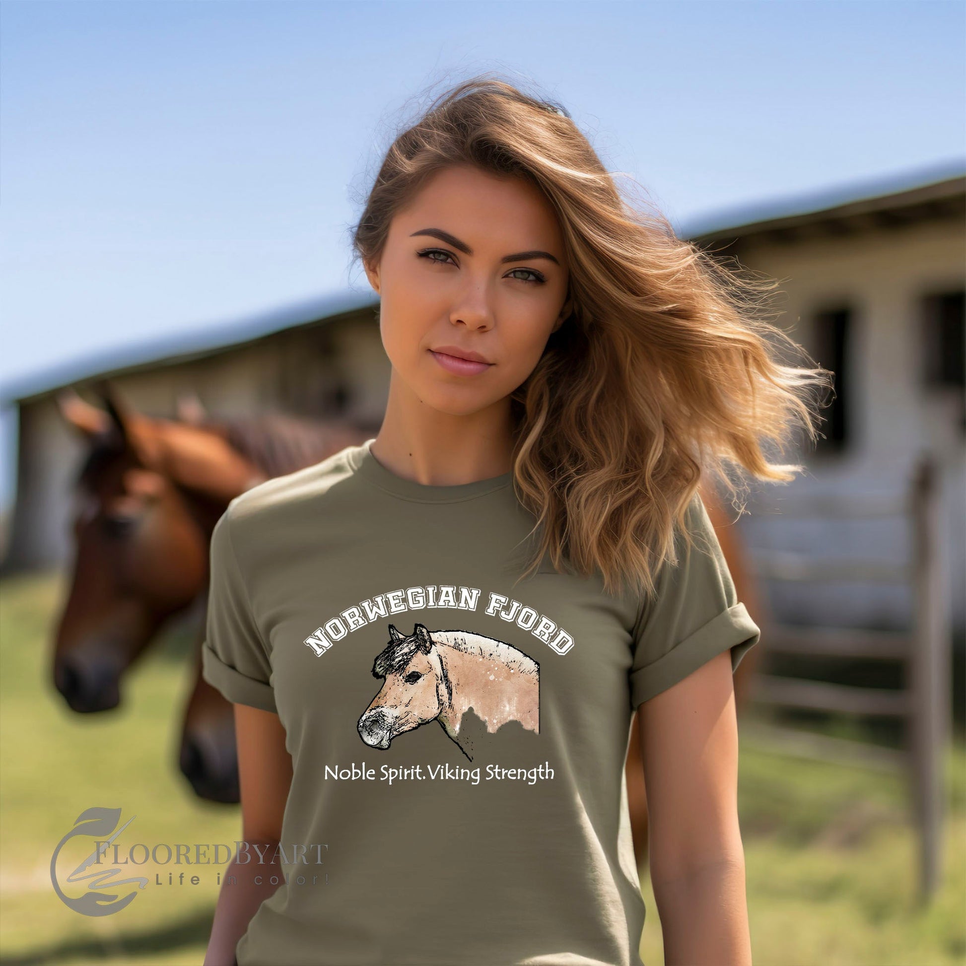 Fjord Horse Shirt, Norwegian Fjord Horse tee, Horse Shirt, County Western Shir - FlooredByArt