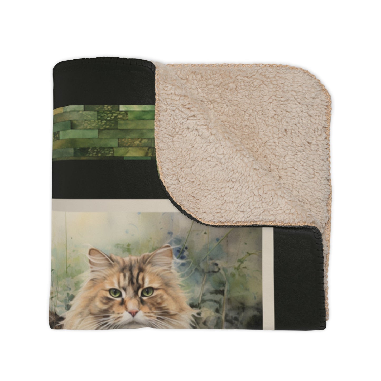 Garden Cat Art Blanket Throw, Cottage Garden Cats Gallery Coverlet - Garden Lover - FlooredByArt