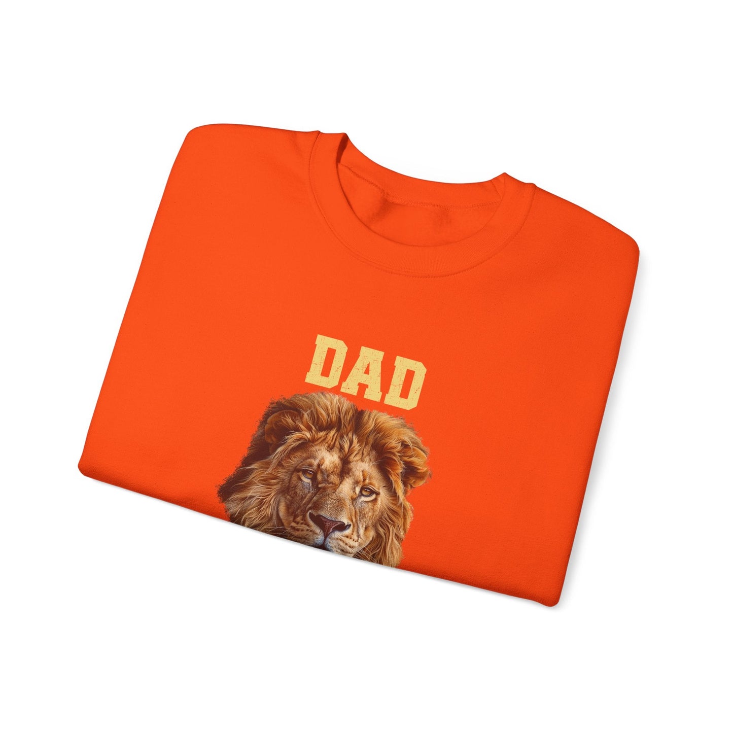 Great Dad Sweatshirt, Unique Cool Lion Head Braveheart Shirt, Brave Dad Shirt, Funny Dad Crewneck, Dad Birthday Gift, Fathers Day Gift - FlooredByArt