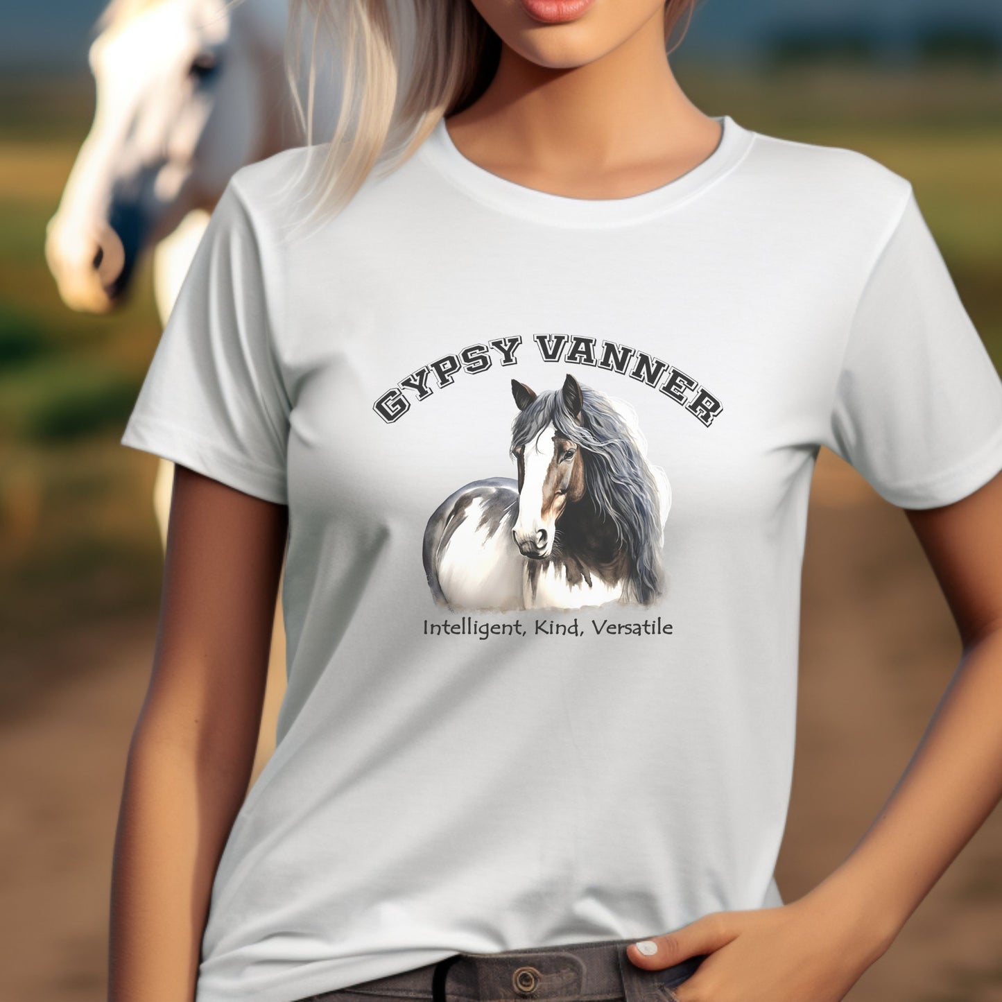 Gypsy Vanner Horse Shirt, British Vanner Horse Sweatshirt, Horse Shirt, County Western Shirt - FlooredByArt