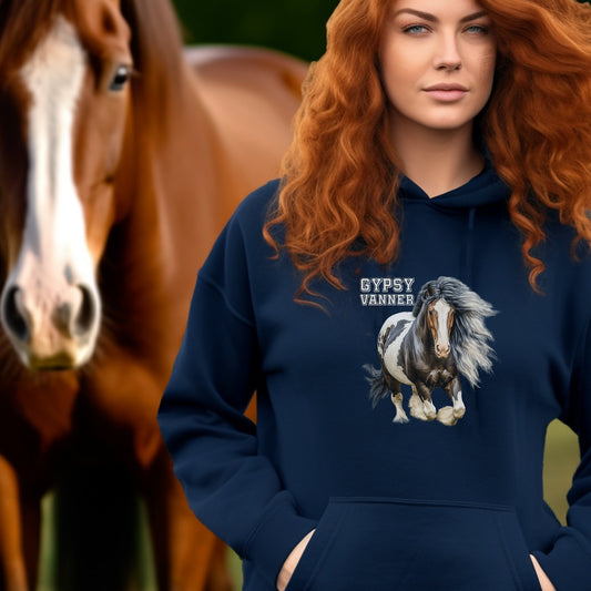 Gypsy Vanner Horse Shirt - Catch the Gypsy Spirit - Vanner Cob Horse Lover - FlooredByArt