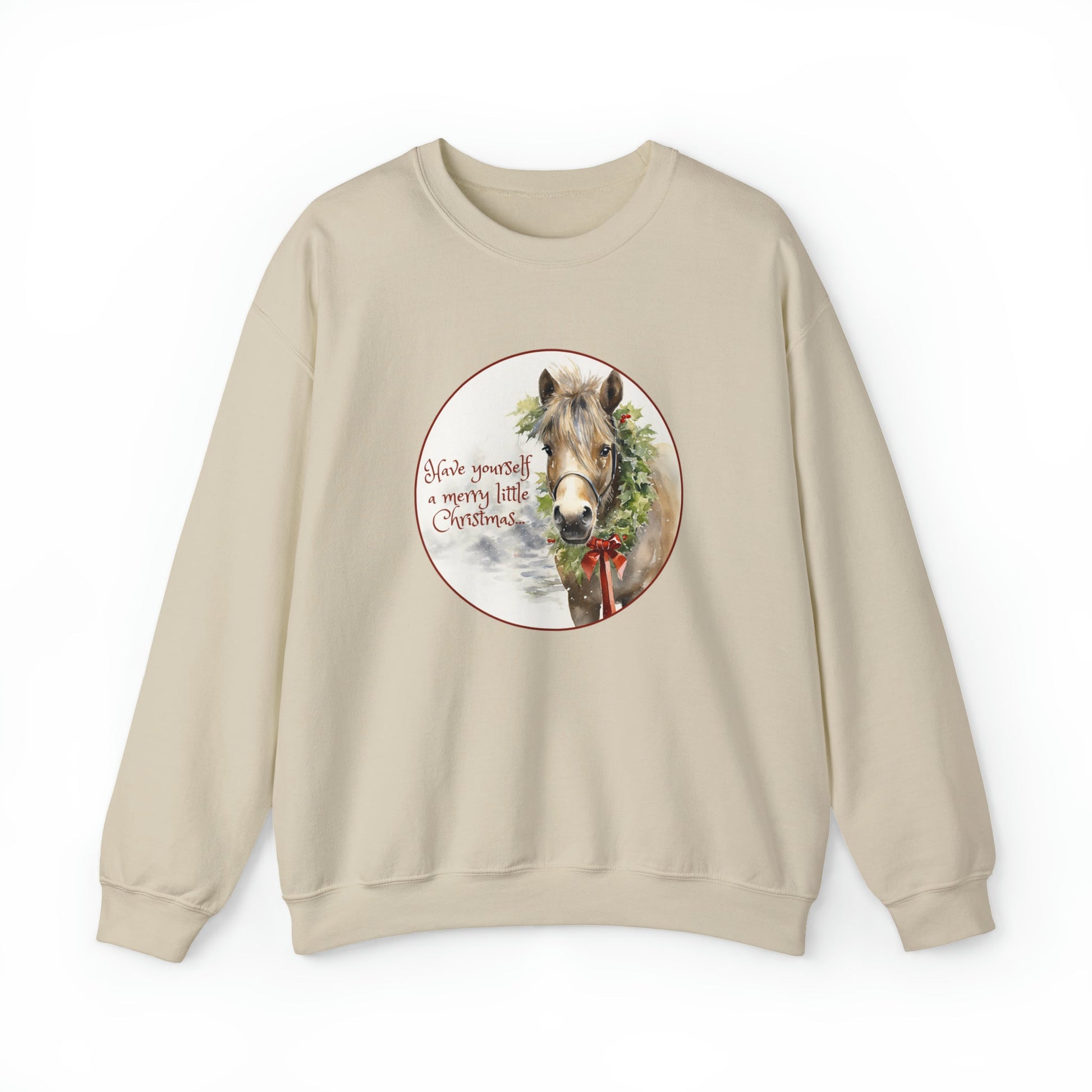 Horse Christmas Sweatshirt, Pony Love Shirt, Holidays - FlooredByArt