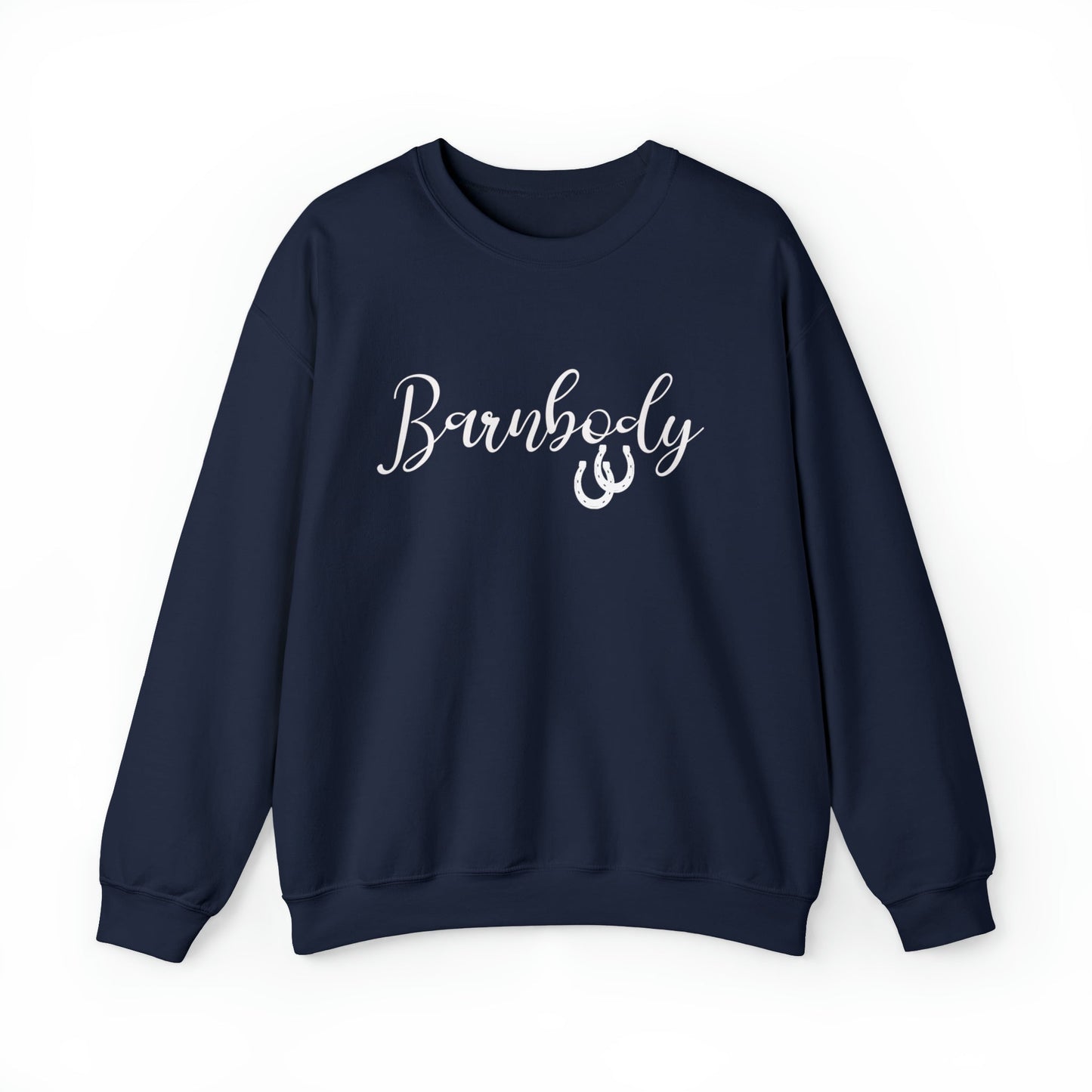 Horse Lovers BARNBODY Sweatshirt, Cozy Comfy Sweatshirt Fall Winter - FlooredByArt