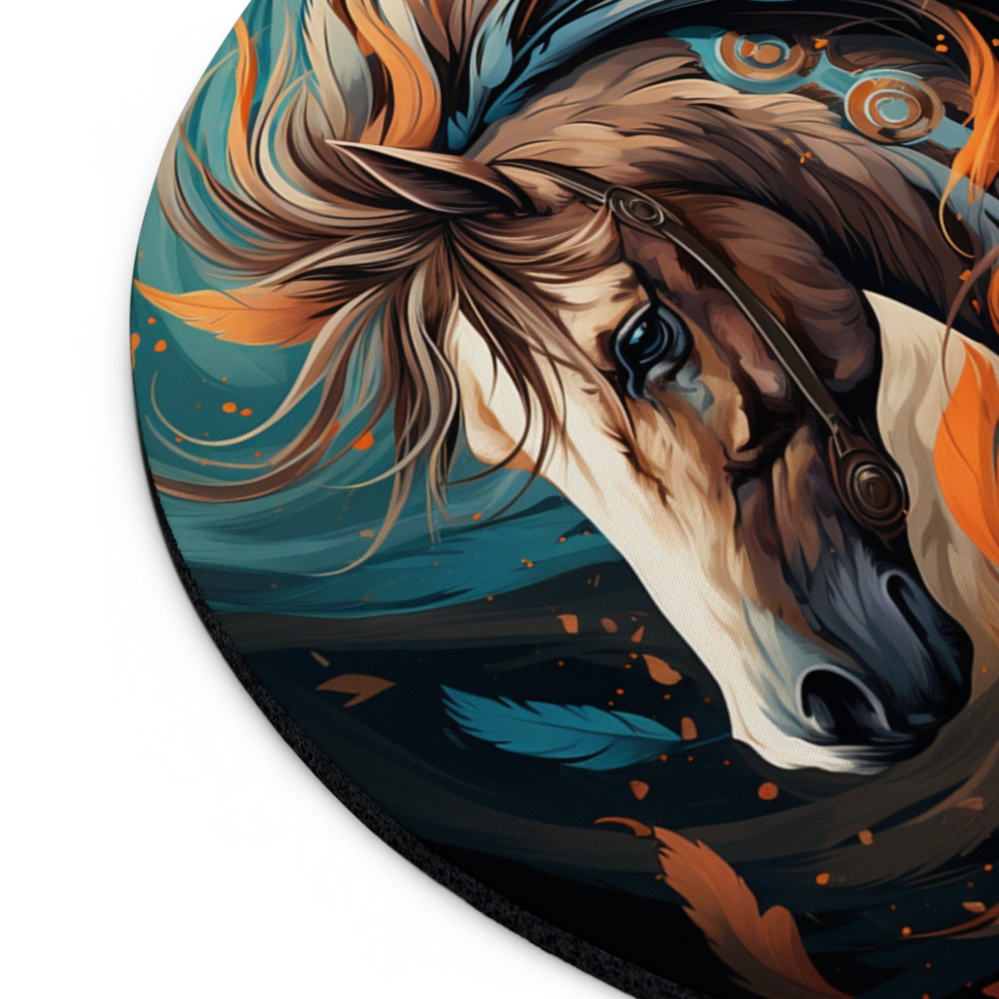 Horse Mouse Pad, Fantasy Dream Horse Art for Decor - FlooredByArt