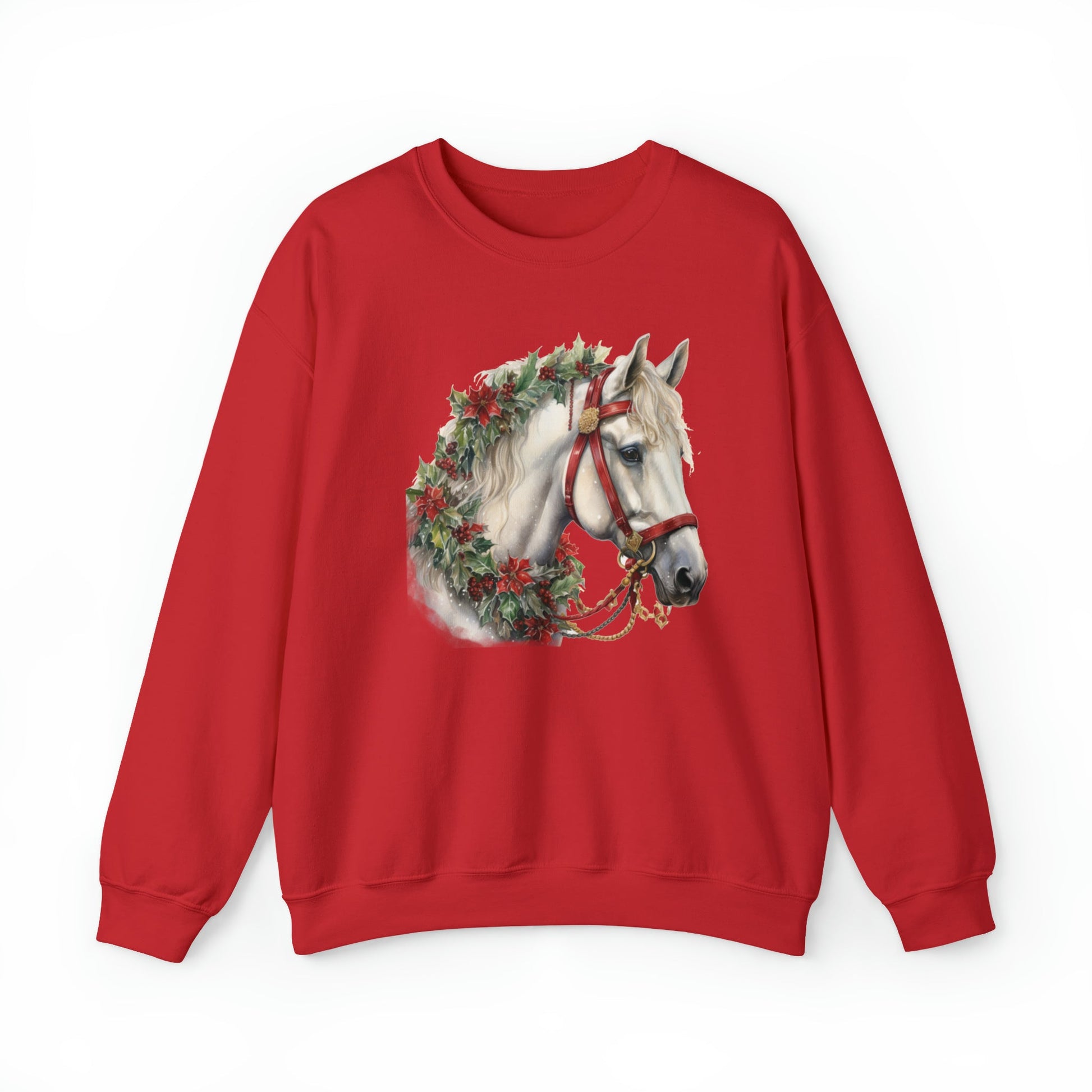 Horse Shirt, Holiday Christmas Shirt, Horse Lover Sweatshirt - FlooredByArt
