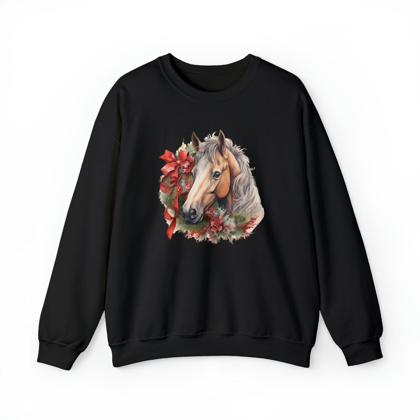 Horse Shirt, Holiday Christmas Sweater, Horse Lover Sweatshirt - FlooredByArt