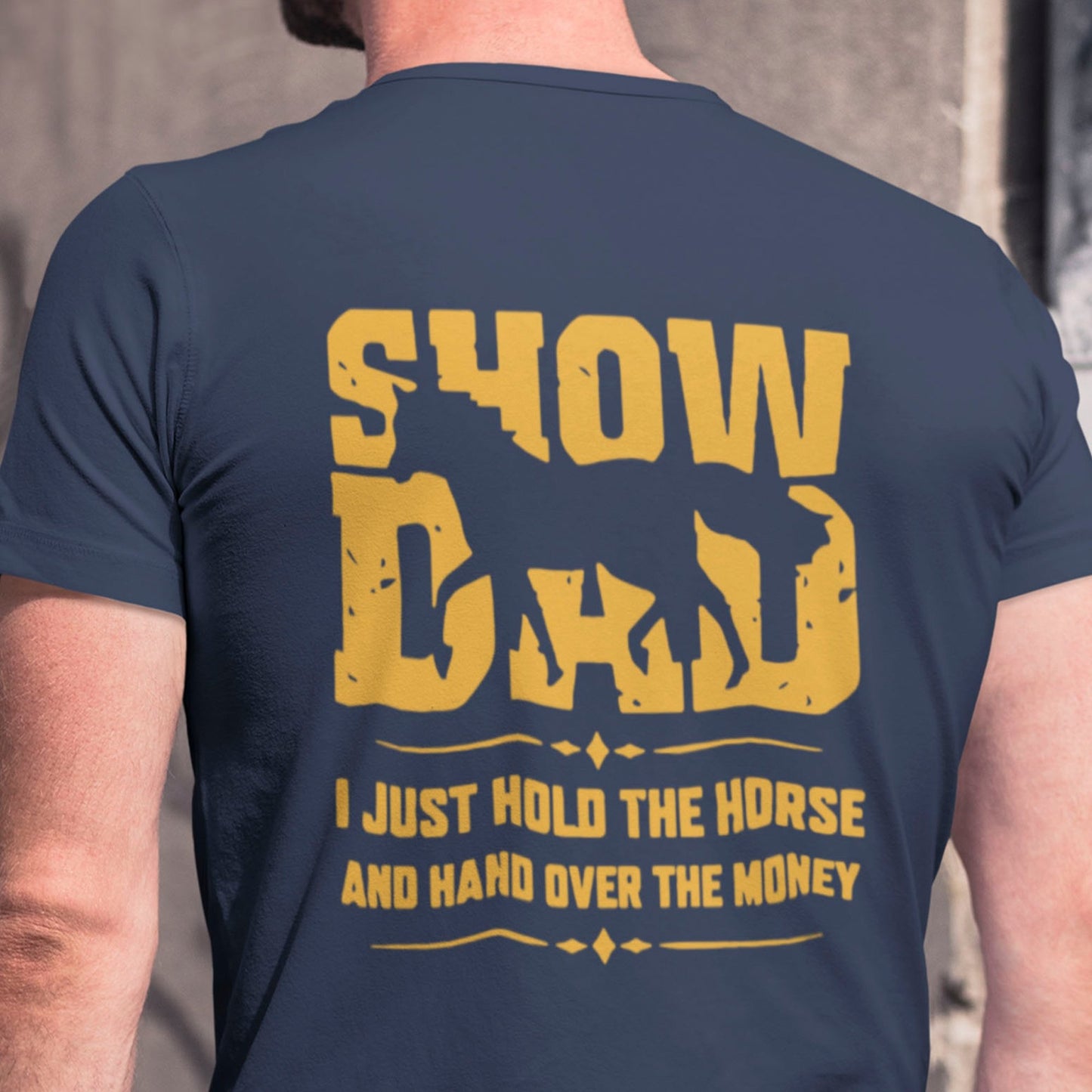 Horse T-shirt for Dad, Dad horse Shirt, Horse Show Tee - FlooredByArt