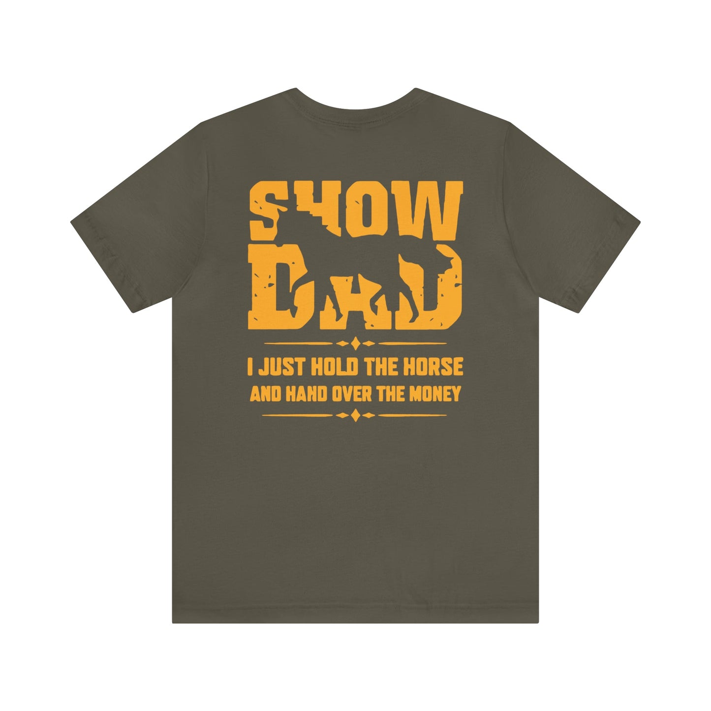 Horse T-shirt for Dad, Dad horse Shirt, Horse Show Tee - FlooredByArt