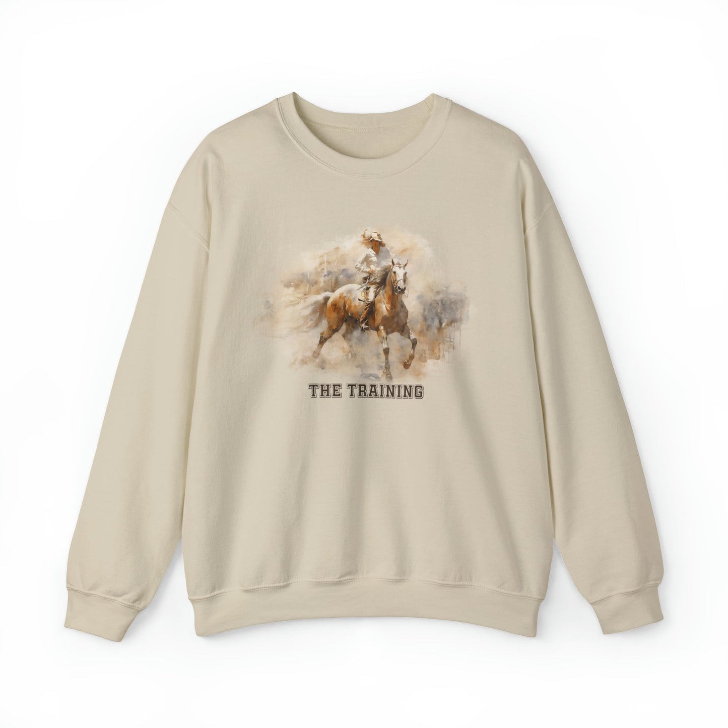 Horse Trainer Sweatshirt - "The Training" Sweater, A Horse and Rider Learning Trust - FlooredByArt