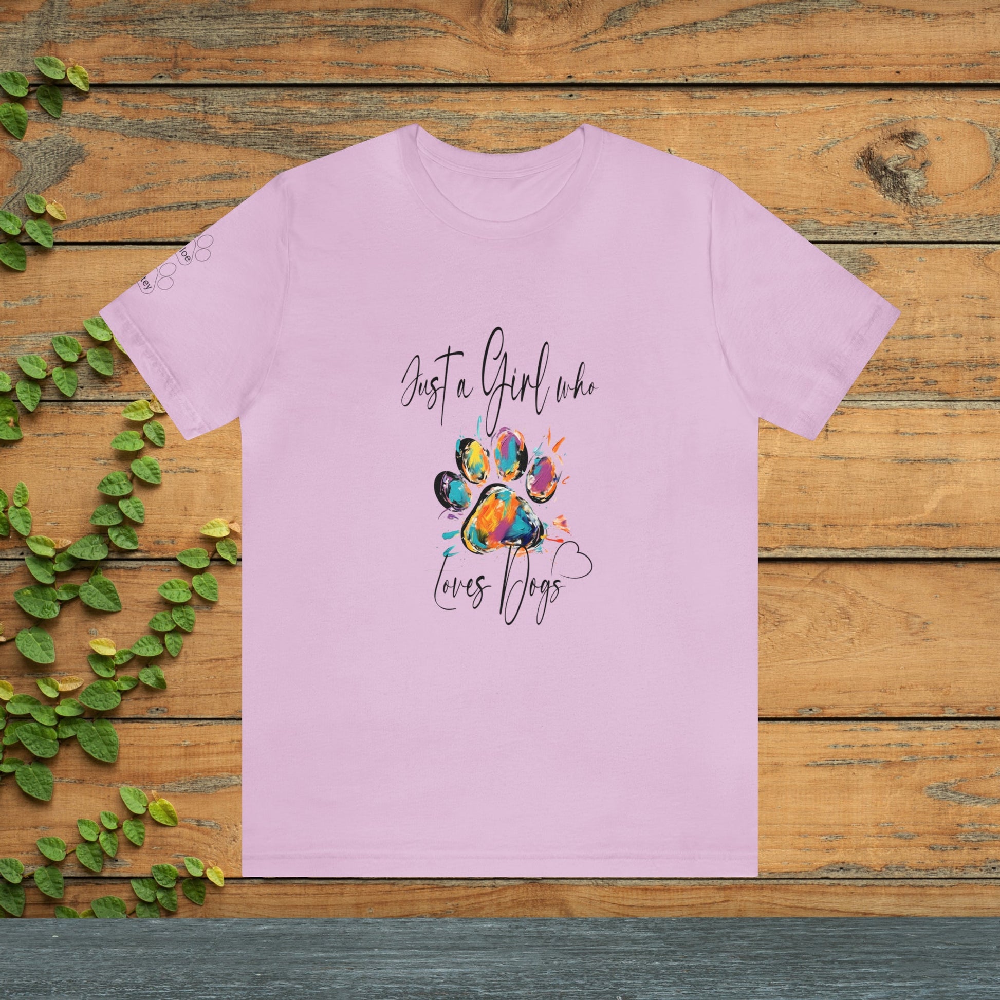 Just A Girl Who Loves Dogs T-shirt, Custom Dogs, Gift For Dog Lover - FlooredByArt