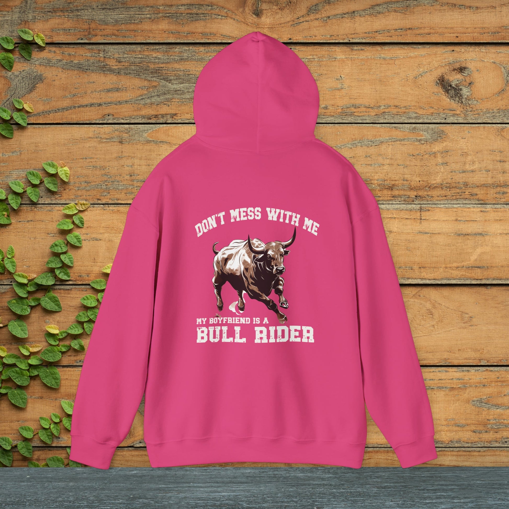 Rodeo Girlfriend Sweatshirt Hoodie, Girlfriend of a Cowboy Bull Rider, Don't Mess Me Sweatshirt Hoodie, Tough Chic Western Rodeo Shirt - FlooredByArt