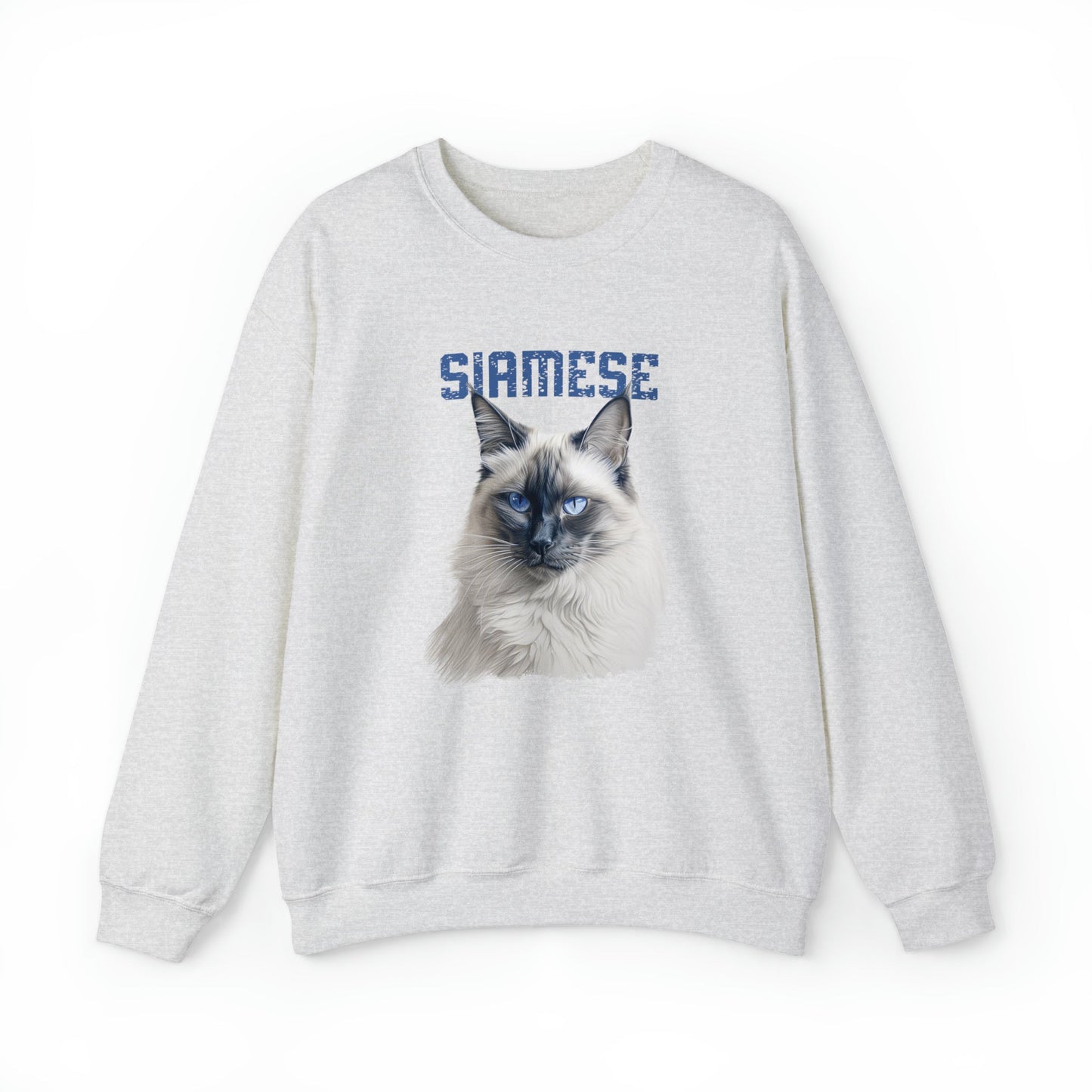 Siamese Cat Mom Sweatshirt, Siamese Cat Shirt, Purrfect Cat Gift Mom, Lovely Gray Cat - FlooredByArt