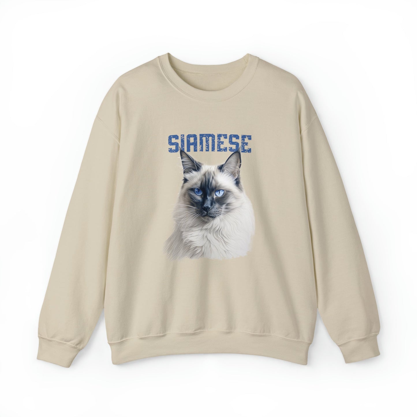 Siamese Cat Mom Sweatshirt, Siamese Cat Shirt, Purrfect Cat Gift Mom, Lovely Gray Cat - FlooredByArt