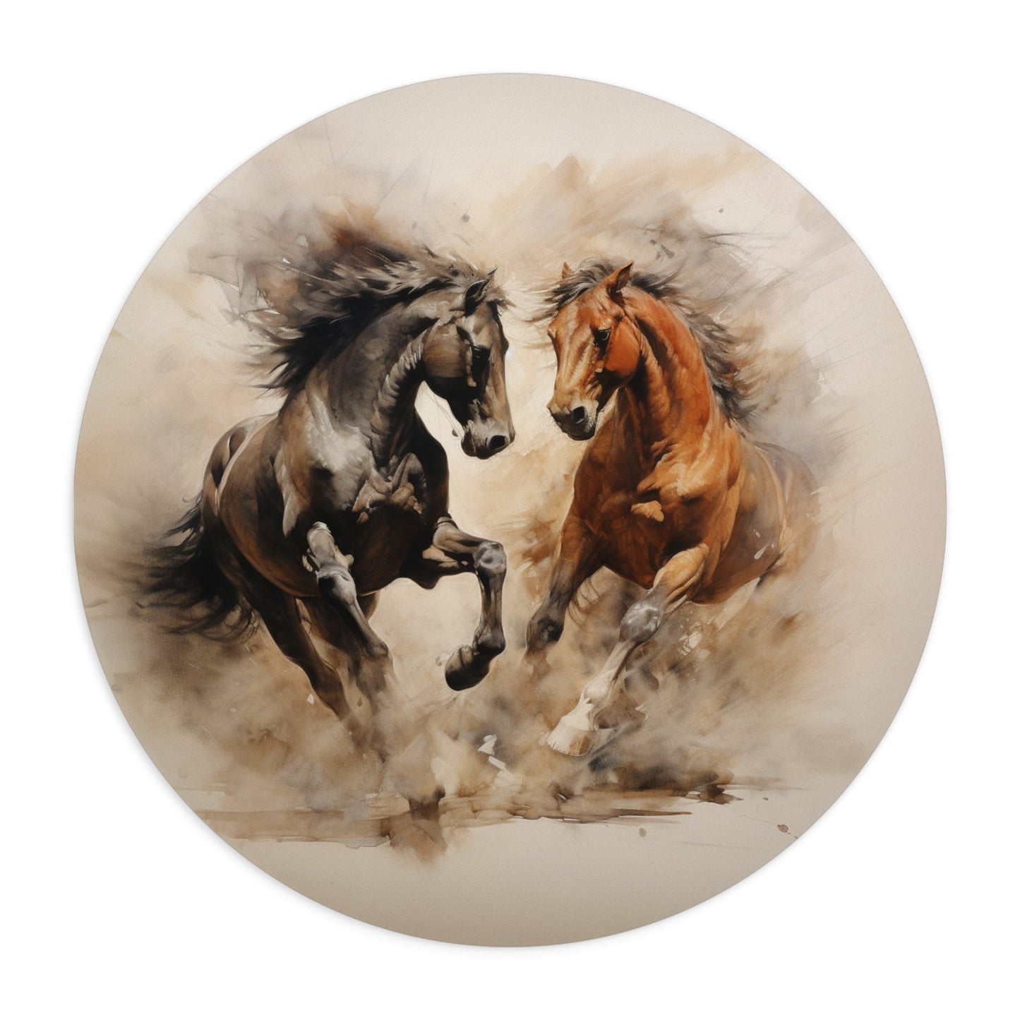 Wild Horse Mouse Pad, Personalized Horse Mouse Pad, Unique Gift Idea - FlooredByArt